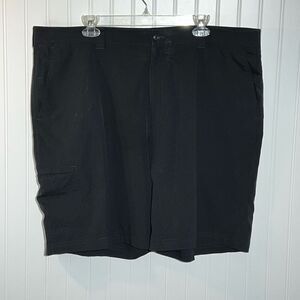 PGA Tour Pro Series Golf Shorts Men’s 42 Black Classic Flat Front Pocketed